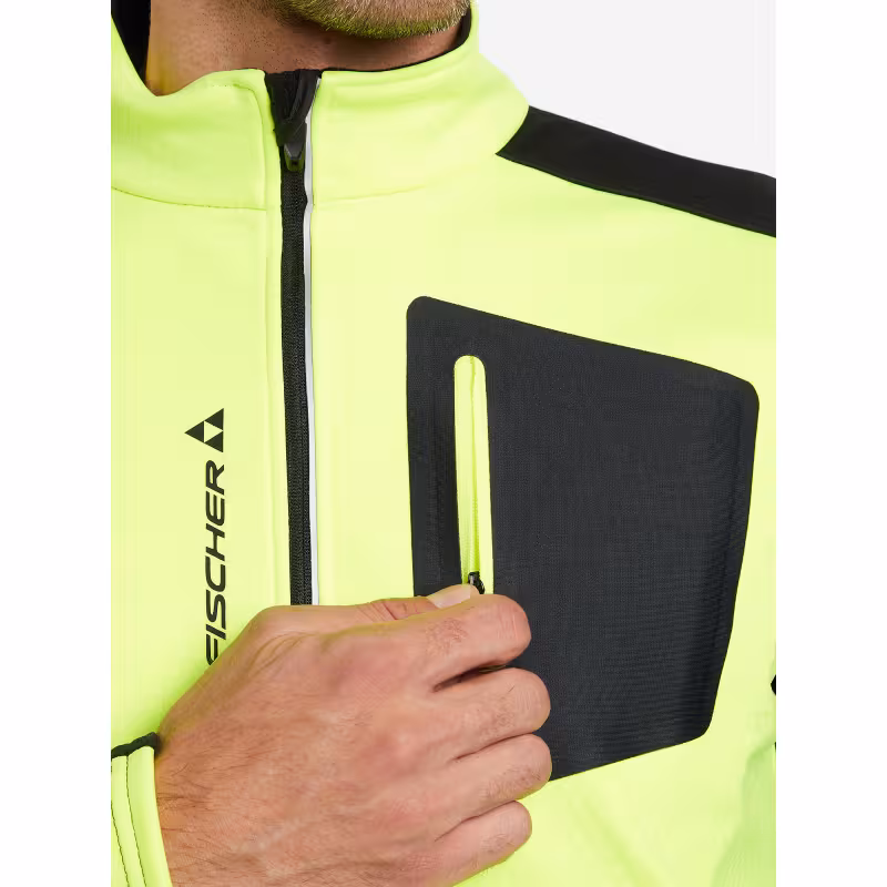 Куртка мужская Fischer Softshell Warm GR8115-103, черный/желтый, размер 54 (XL)