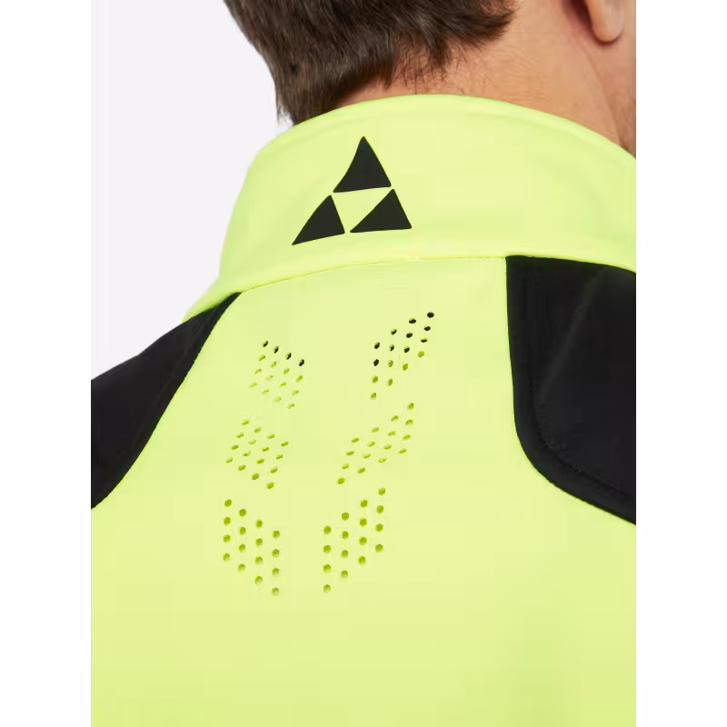 Жилет мужской Fischer Softshell Warm, черный/желтый, размер 52
