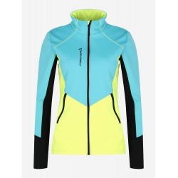 Куртка женская Fischer Softshell Warm GR8117-400, бирюзовый/желтый, размер 42