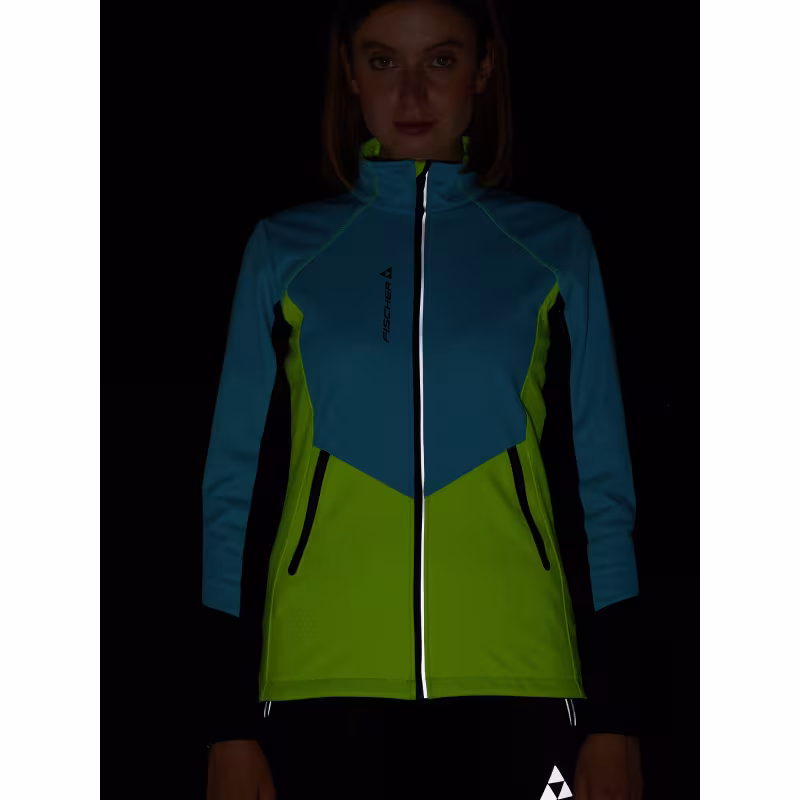 Куртка женская Fischer Softshell Warm GR8117-400, бирюзовый/желтый, размер 42