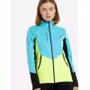 Куртка женская Fischer Softshell Warm GR8117-400, бирюзовый/желтый, размер 46