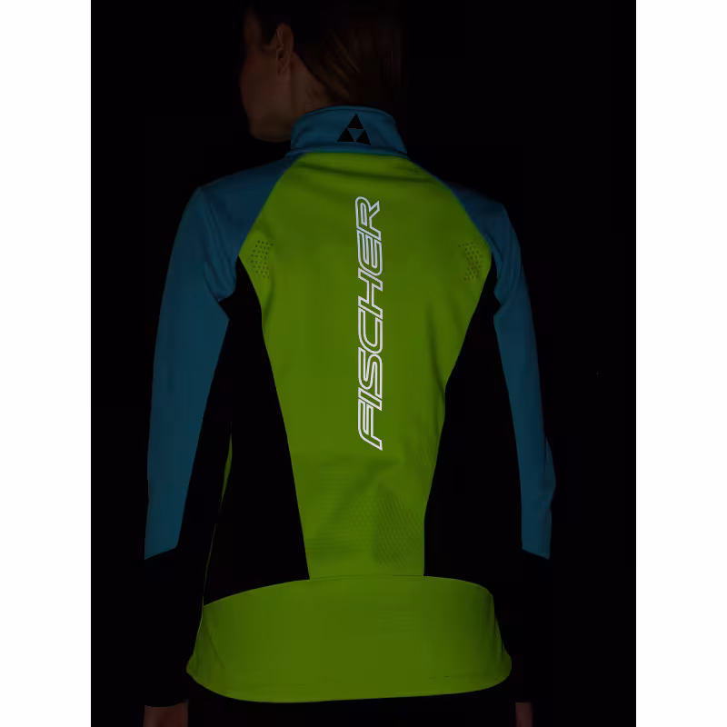 Куртка женская Fischer Softshell Warm GR8117-400, бирюзовый/желтый, размер 46