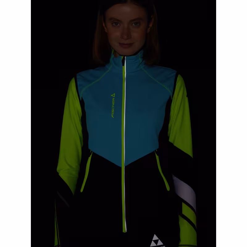 Жилет женский Fischer Softshell Warm, бирюзовый/черный, размер 42