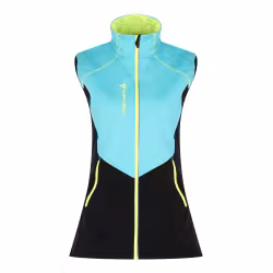 Жилет женский Fischer Softshell Warm, бирюзовый/черный, размер 44