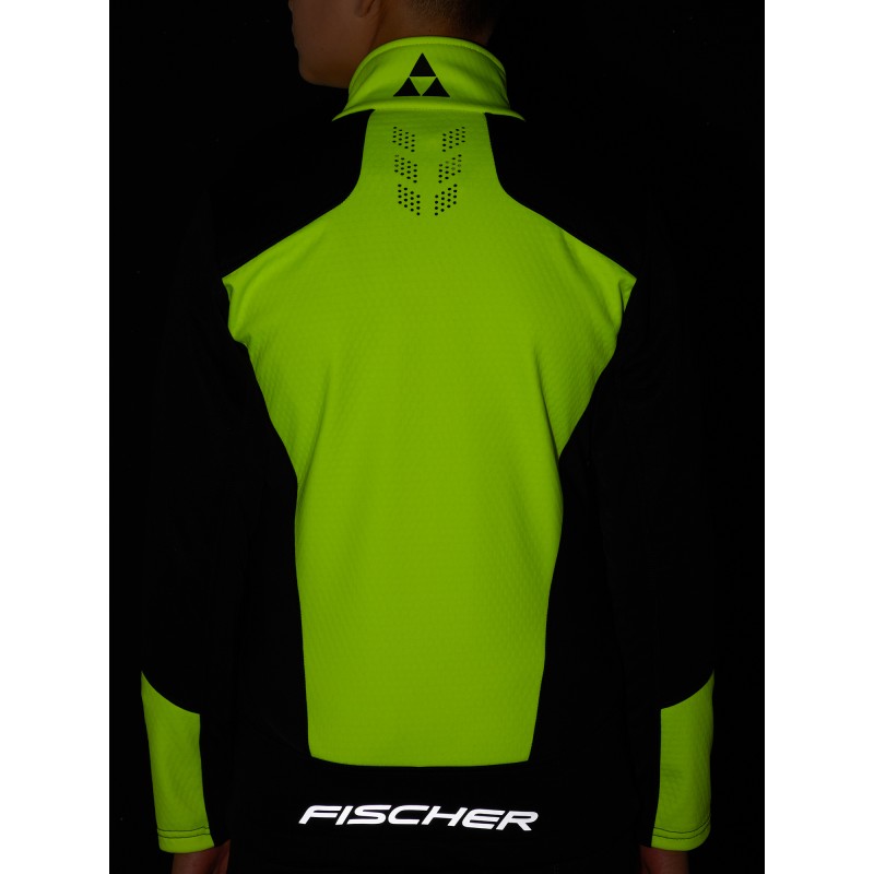 Куртка детская Fischer Softshell Warm GR8132-103, черный/желтый, 146 см