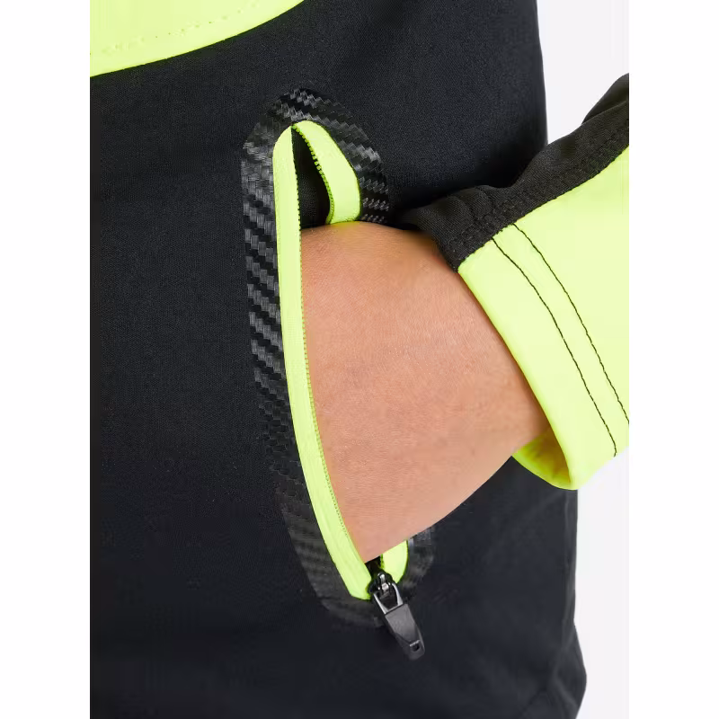 Куртка детская Fischer Softshell Warm GR8132-103, черный/желтый, 158 см