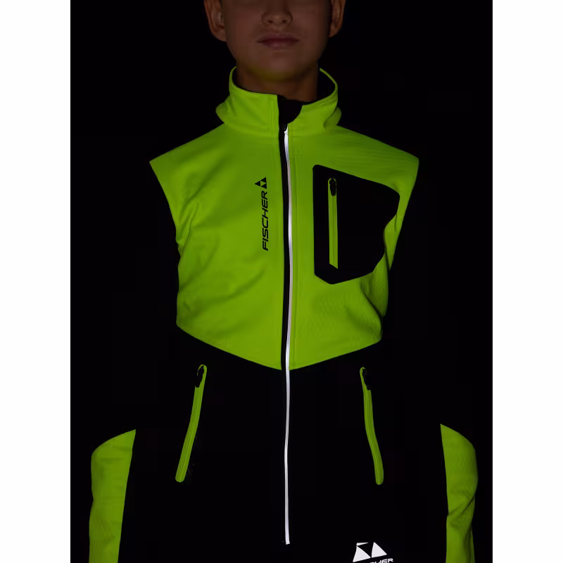 Куртка детская Fischer Softshell Warm GR8132-103, черный/желтый, 164 см