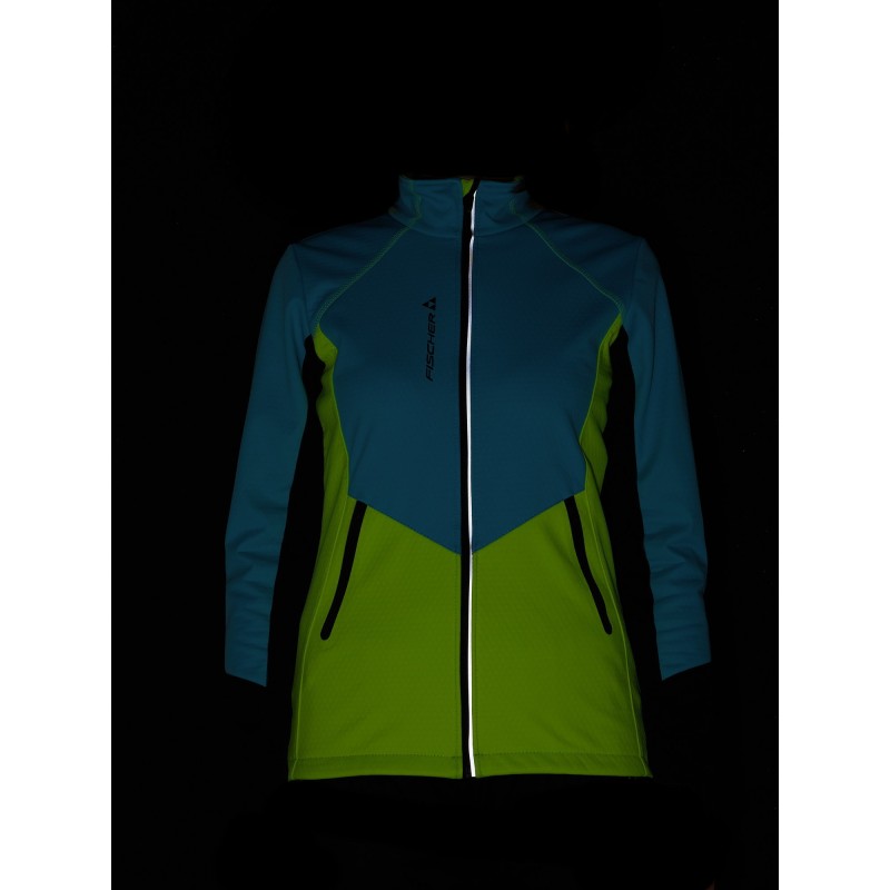 Куртка детская Fischer Softshell Warm GR8132-400, бирюзовый/желтый/черный, 146 см