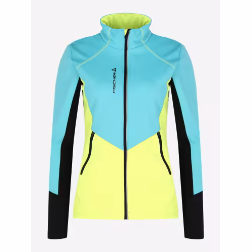 Куртка детская Fischer Softshell Warm GR8132-400, бирюзовый/желтый/черный, 158 см