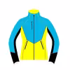 Куртка детская Fischer Softshell Warm GR8132-400, бирюзовый/желтый/черный, 164 см