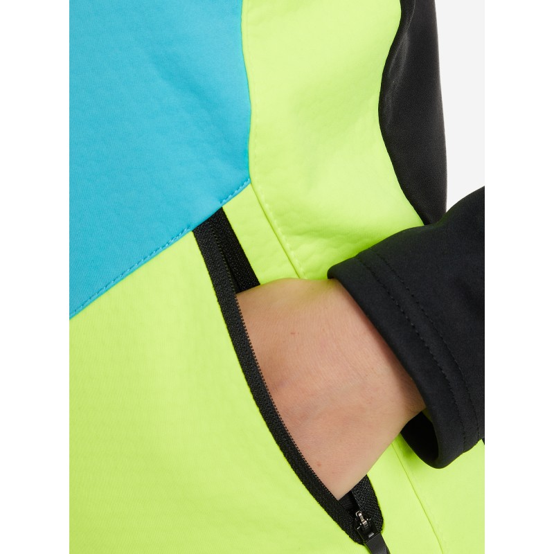 Куртка детская Fischer Softshell Warm GR8132-400, бирюзовый/желтый/черный, 164 см