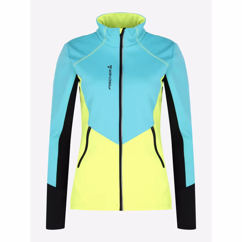 Куртка детская Fischer Softshell Warm GR8132-400, бирюзовый/желтый/черный, 164 см