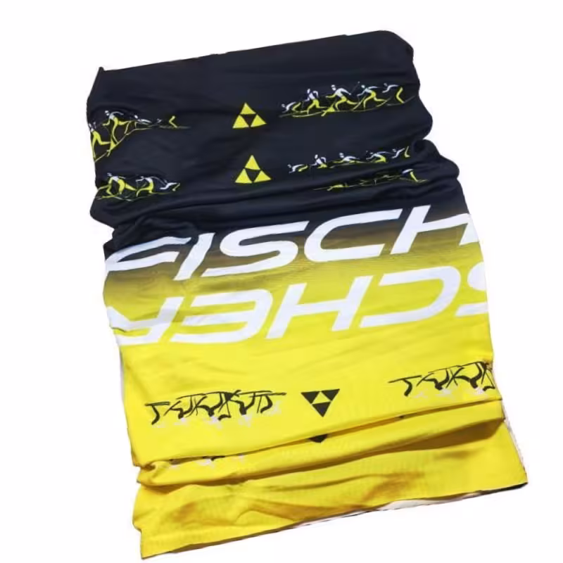 Шарф-бафф Fischer Skiers GR8202-103, полиэстер, черный/желтый