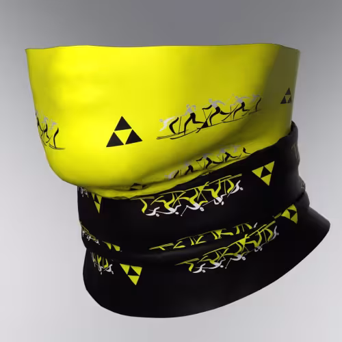 Шарф-бафф Fischer Skiers GR8202-103, полиэстер, черный/желтый