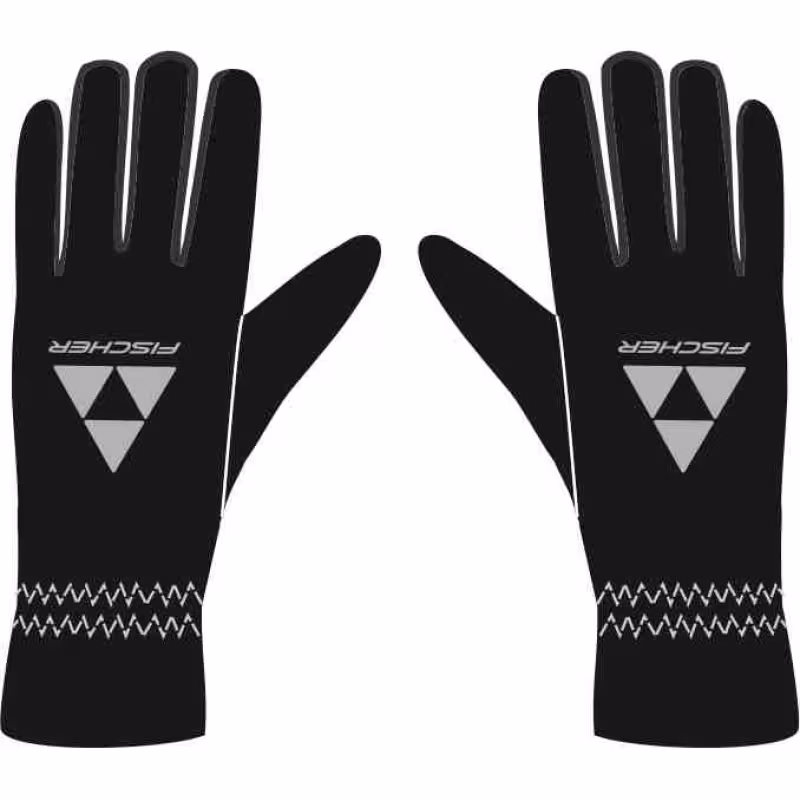 Перчатки Fischer Fleece, черный, размер XS