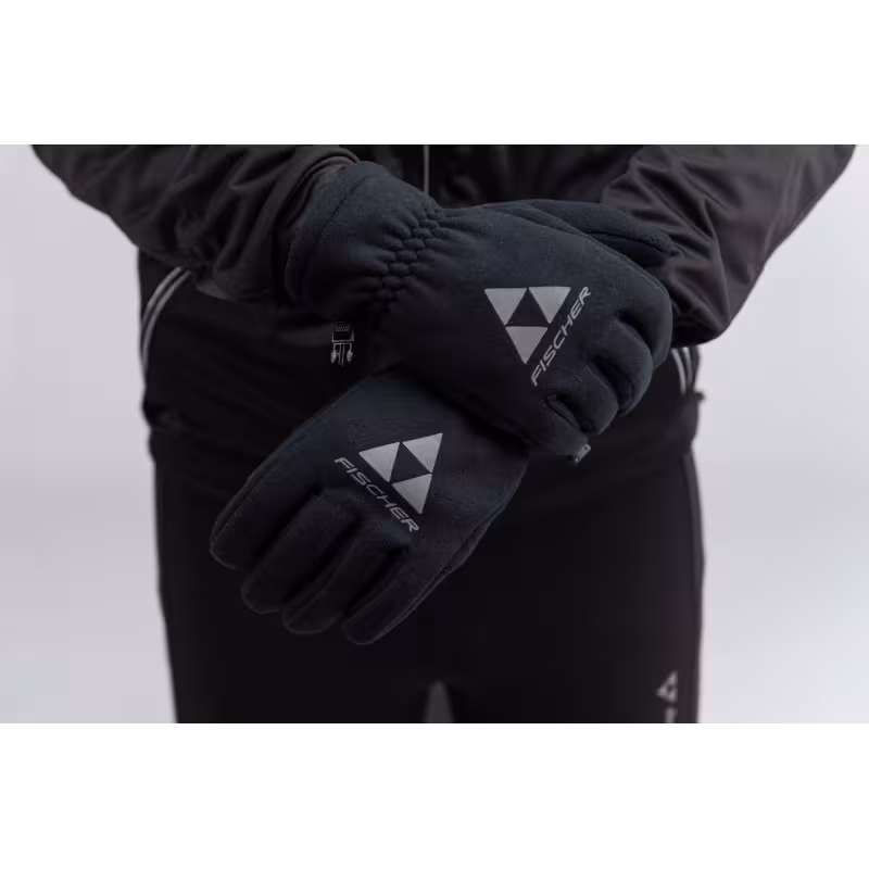 Перчатки Fischer Fleece, черный, размер M