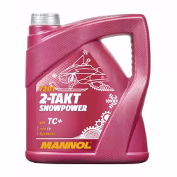 Масло моторное синтетическое для 2Т двигателей Mannol Snowpower 2Т, 4 л