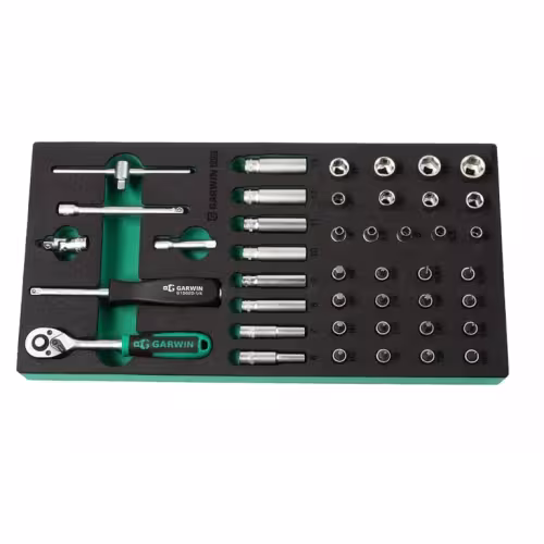Набор торцевых головок Garwin 645015, 43 предмета