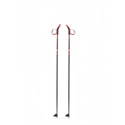 Лыжные палки Vuokatti Black/Red, стекловолокно, 115 см