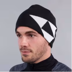 Шапка Fischer Logo Reversible G32021, черный/белый