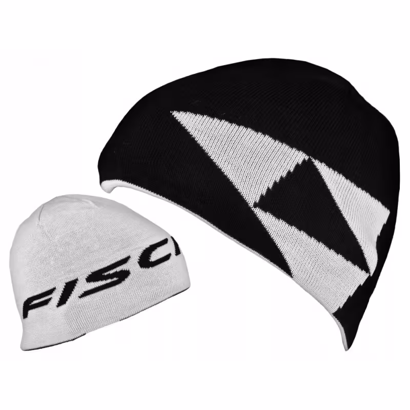 Шапка Fischer Logo Reversible G32021, черный/белый