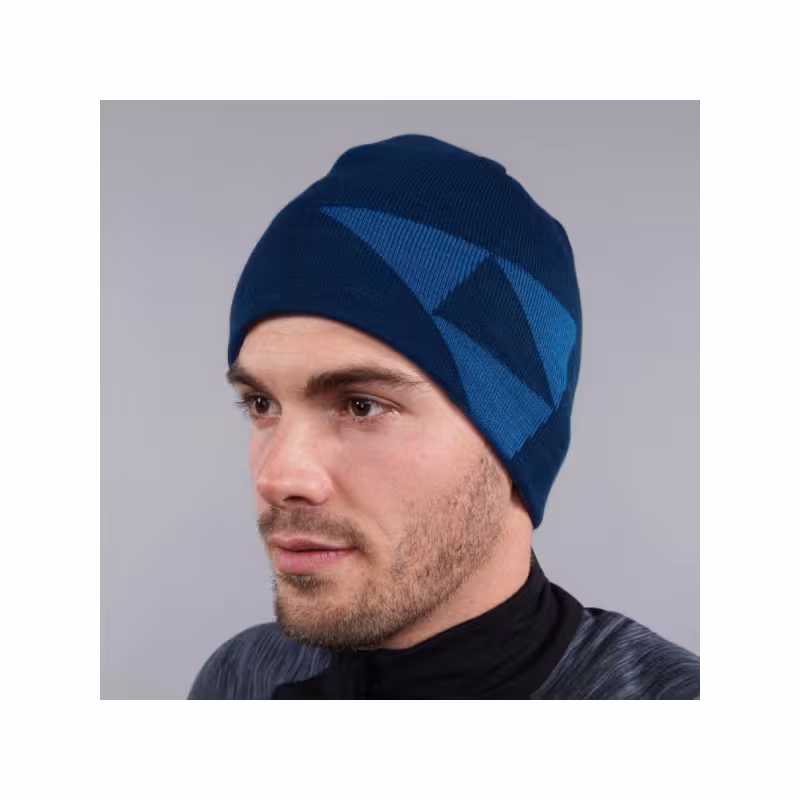 Шапка Fischer Logo Reversible G32221, синий/голубой