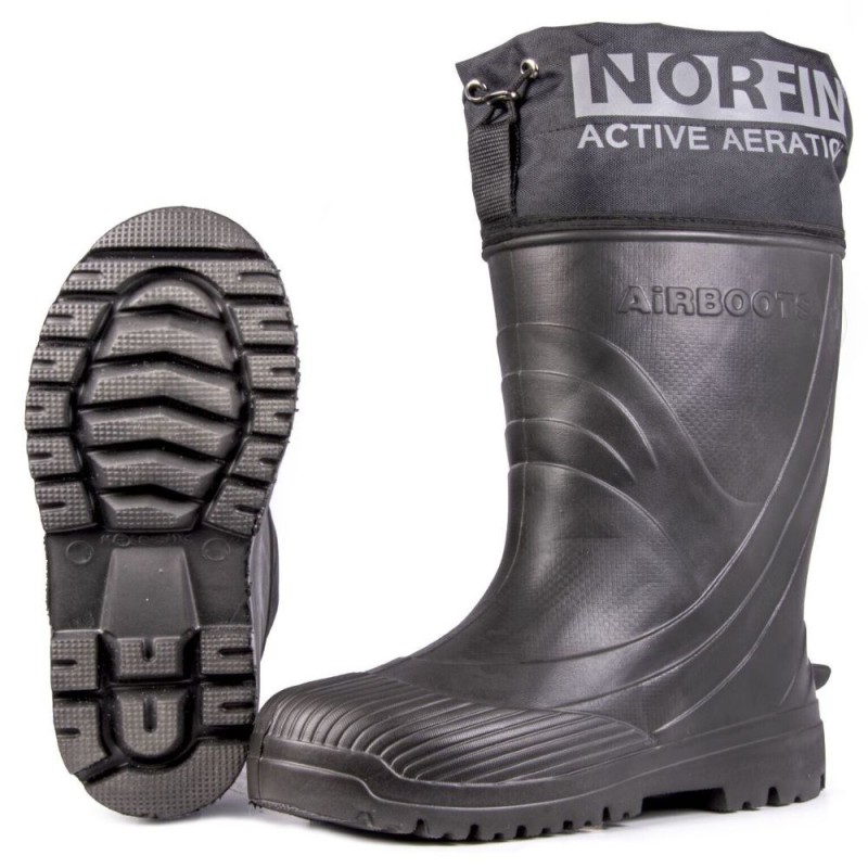 Сапоги ЭВА мужские зимние Norfin Airboots 14864-4445, черный, размер 44-45