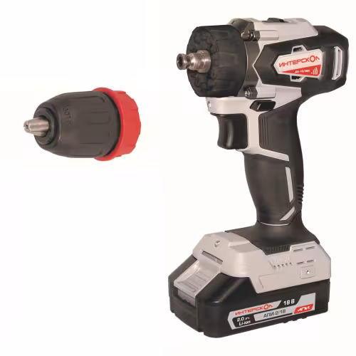 Дрель-шуруповерт аккумуляторная Интерскол ДА-13/18ВК Комби 575.2.2.77