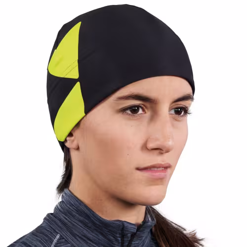 Шапка Fischer Lahti Warm G93321, акрил, черный/желтый, размер универсальный