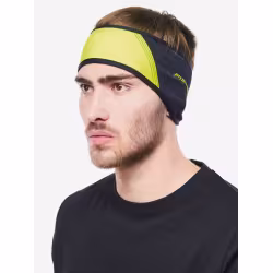 Повязка на голову Fischer Windshel G93622, черный/желтый, размер универсальный