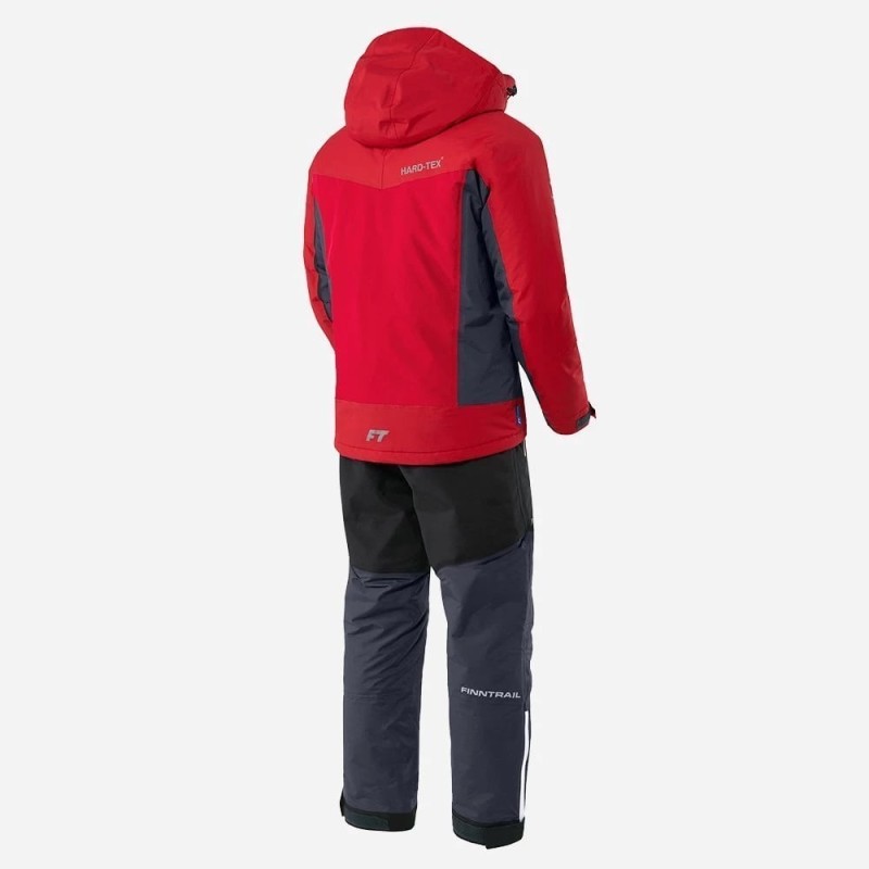 Костюм мужской Finntrail Atlas 3440 Red, ткань Рипстоп/мембрана Hard-Tex, красный, размер 58-60 (XXL),185-195 см