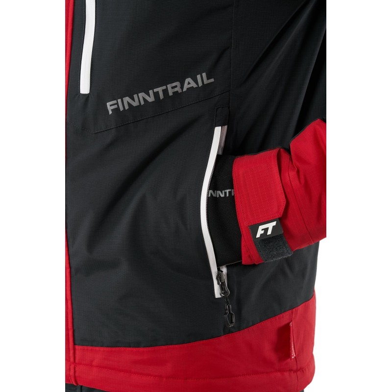 Костюм мужской Finntrail Atlas 3440 Red, ткань Рипстоп/мембрана Hard-Tex, красный/черный, размер XXL