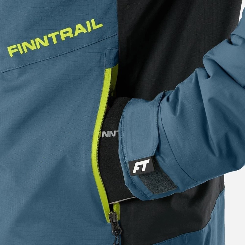 Костюм мужской Finntrail Atlas 3440 Blue, мембрана Hard-Tex, синий, размер 44-46 (S), 165-175 см