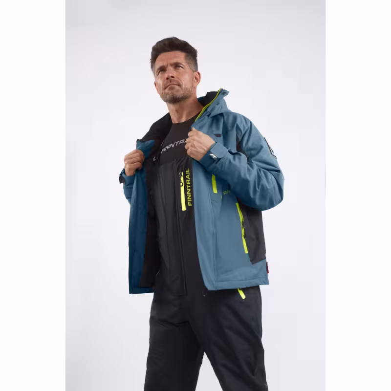 Костюм мужской Finntrail Atlas 3440 Blue, мембрана Hard-Tex, синий, размер 44-46 (S), 165-175 см