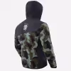 Куртка мужская Finntrail Softshell Nitro 1320, ткань Софтшелл, зеленый камуфляж/черный, размер 62-64 (XXXL), 190-200 см