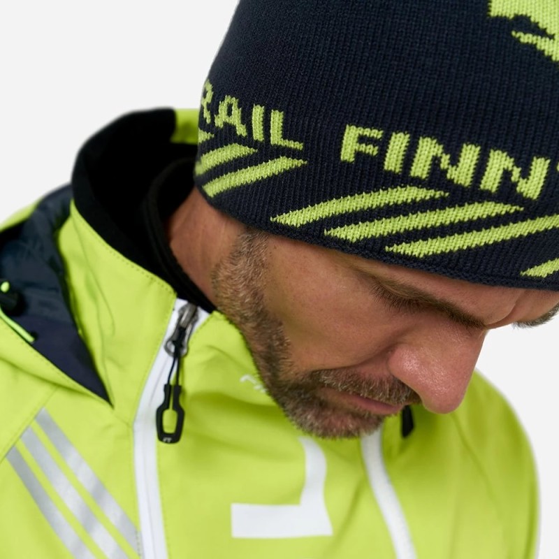 Шапка Finntrail 9712, акрил, темно-серый/желтый, размер XL-XXL