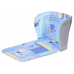 Матрасик для санок с подлокотником Nika Kids СС2, голубой