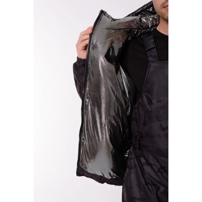 Костюм мужской OneRus Патриот - 45, ткань Алова, черный, размер 52-54,170-176 см