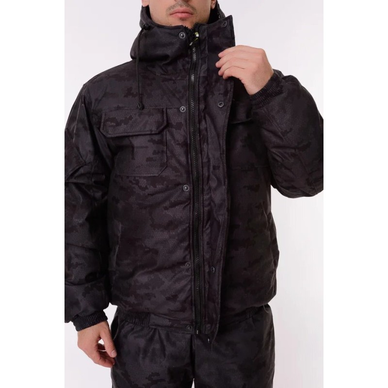 Костюм мужской OneRus Патриот - 45, ткань Алова, черный, размер 52-54,170-176 см