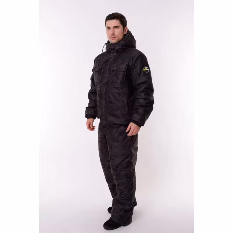 Костюм мужской OneRus Патриот - 45, ткань Алова, черный, размер 48-50, 170-176 см