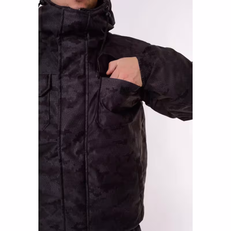 Костюм мужской OneRus Патриот - 45, ткань Алова, черный, размер 48-50, 170-176 см