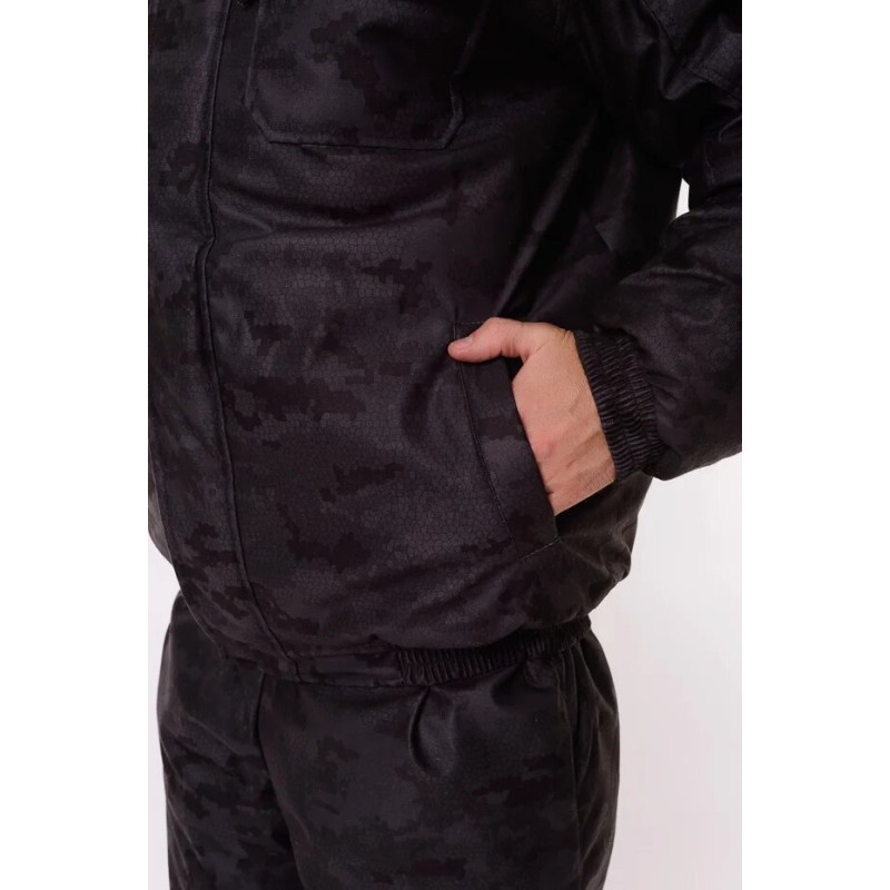 Костюм мужской OneRus Патриот - 45, ткань Алова, черный, размер 48-50, 170-176 см
