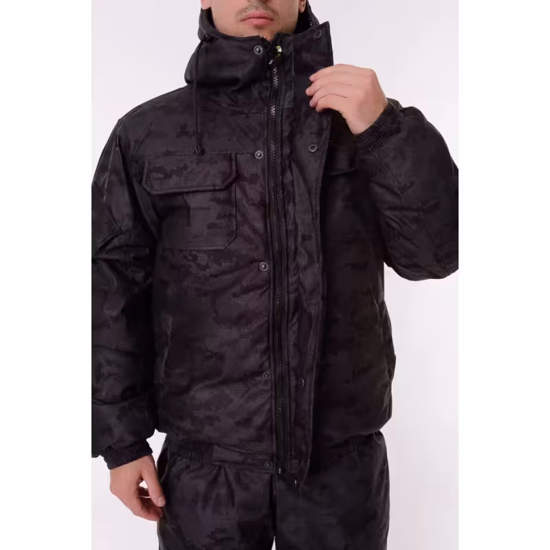 Костюм мужской OneRus Патриот - 45, ткань Алова, черный, размер 48-50, 170-176 см