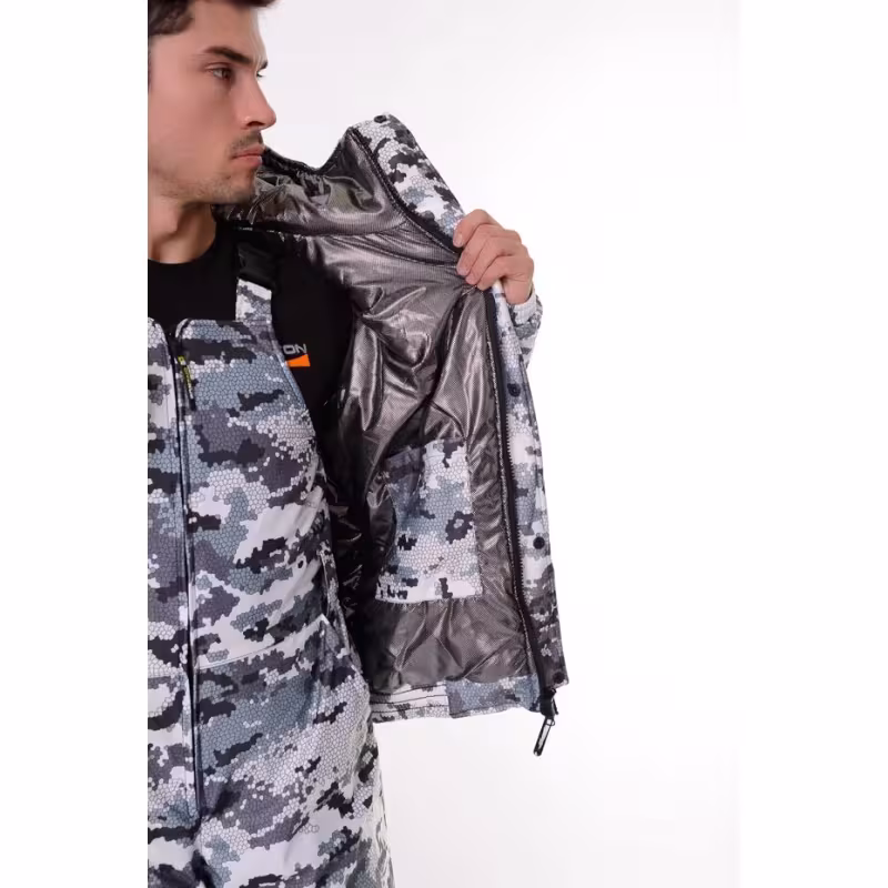 Костюм мужской OneRus Патриот - 45, ткань Алова, белый камуфляж,  размер 48-50, 182-188 см