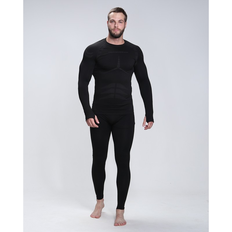 Комплект термобелья мужской Triton Gear Full Energy Men, черный, размер XXXL