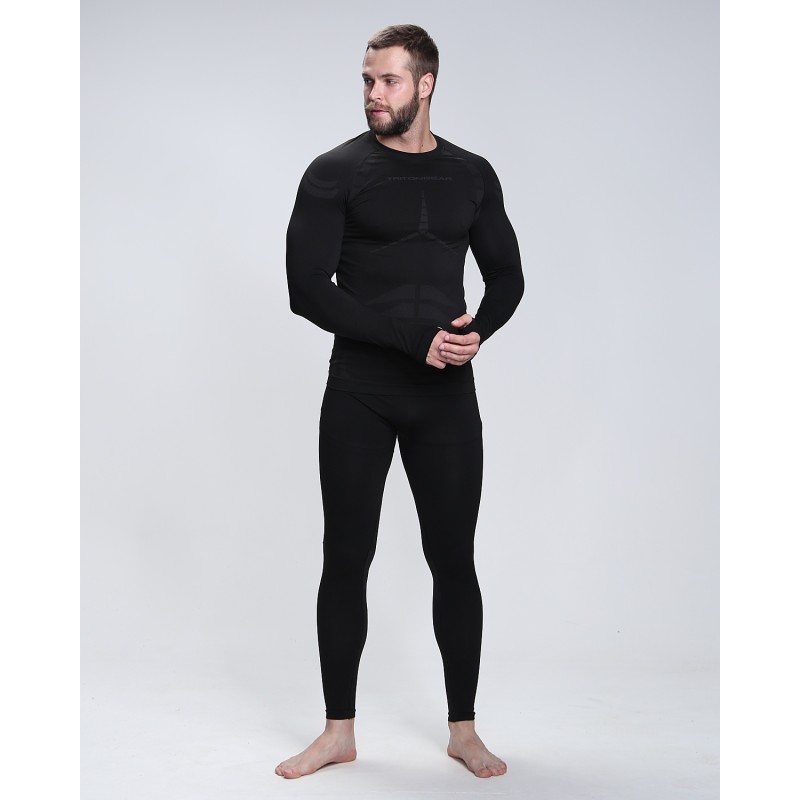 Комплект термобелья мужской Triton Gear Full Energy Men, черный, размер XXXL