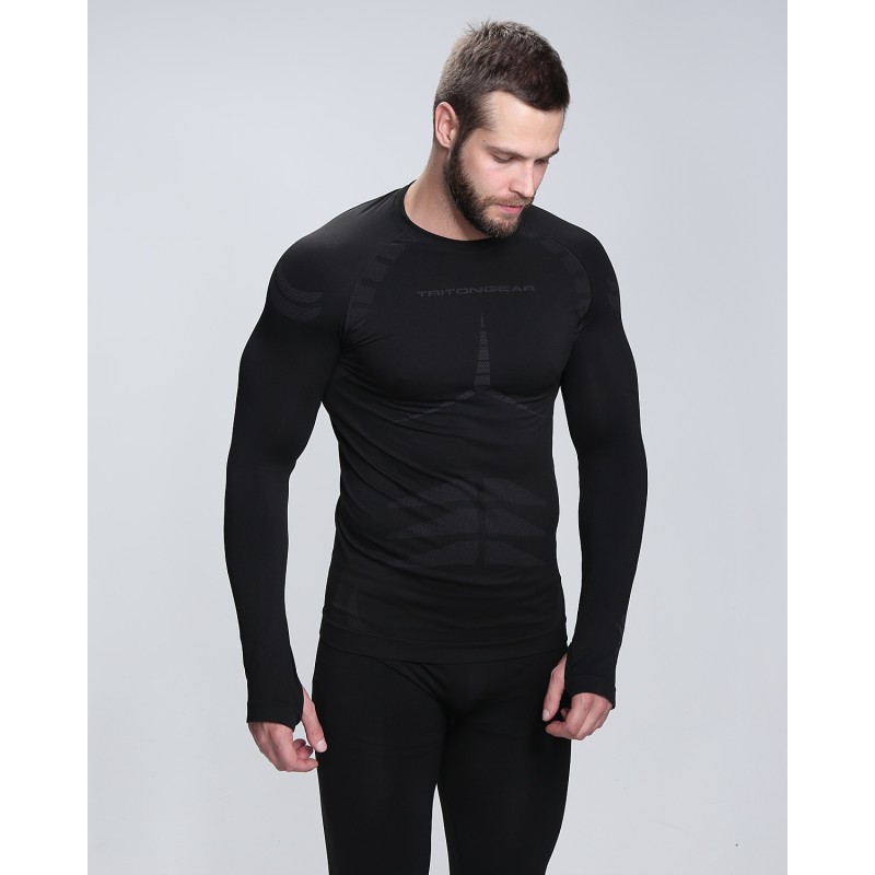 Комплект термобелья мужской Triton Gear Full Energy Men, черный, размер M