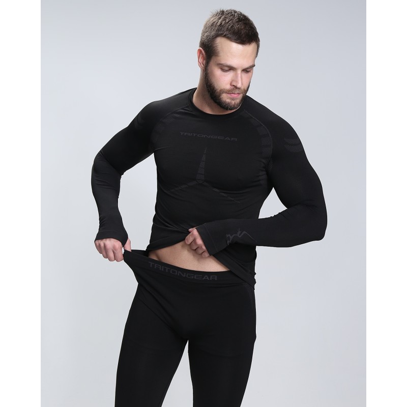 Комплект термобелья мужской Triton Gear Full Energy Men, черный, размер M