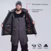Костюм мужской Triton Gear Pro Angler -15, ткань Таслан, cерый/черный, размер 48-50, 182-188 см