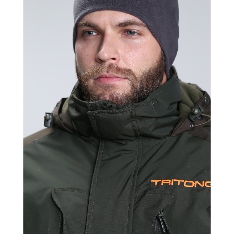 Костюм мужской Triton Gear Pro Angler -15, ткань Таслан, коричневый/хаки, размер 44-46, 170-176 см